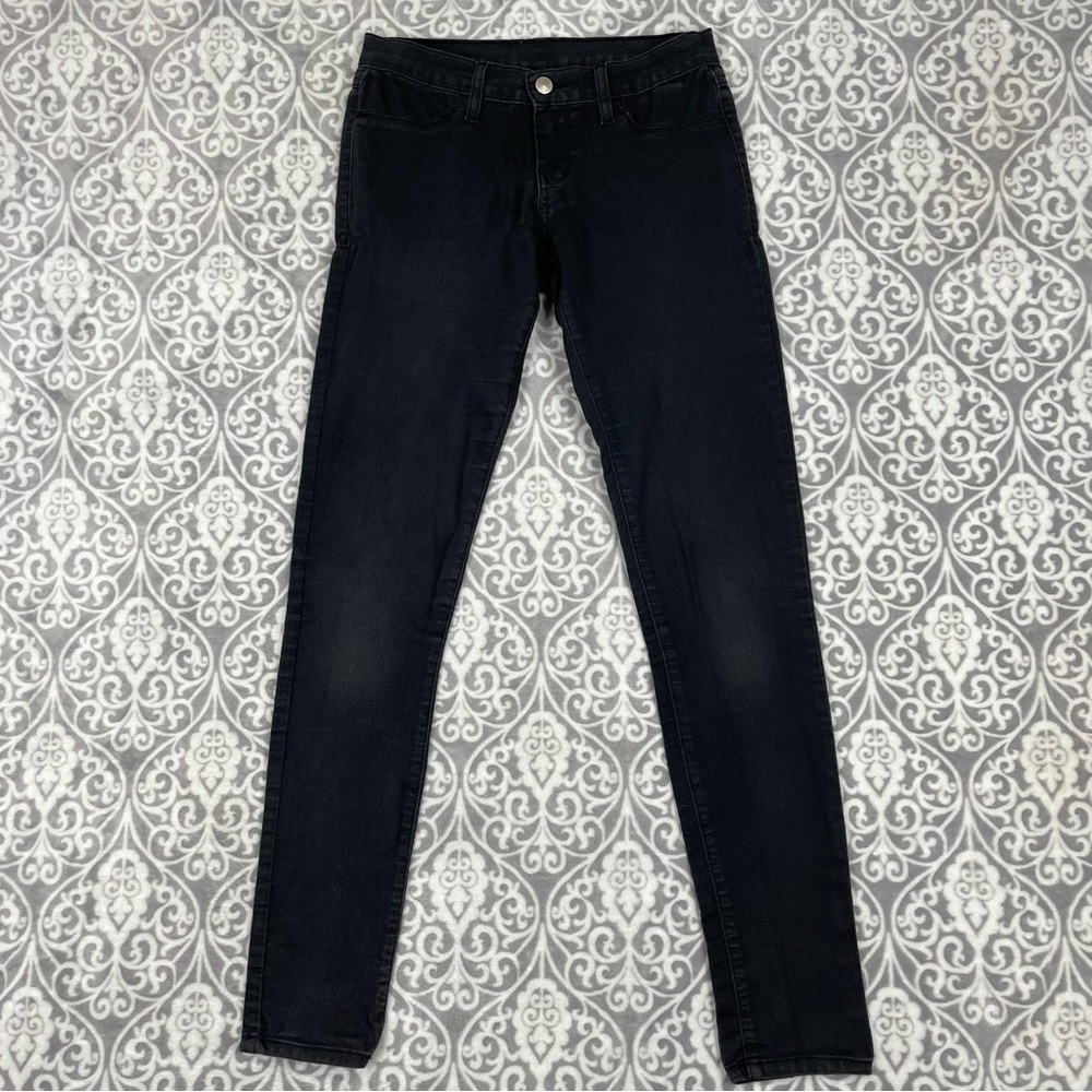 anthropologie jeans skinny stretch low rise birdcage label women's 26x30